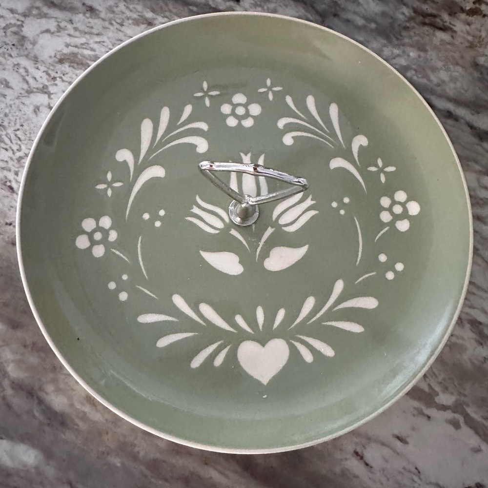 Harkerware Serving Platter with silver handle
